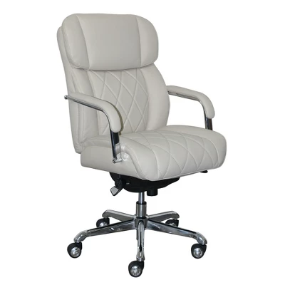 Sutherland Quilted Leather Office Chair With Padded Arms - La-Z-Boy 6 Sutherland Quilted Leather Office Chair With Padded Arms - La-Z-Boy - Image 6