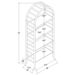 72" Holladay Curved Wooden Bookcase - Threshold™ Designed With Studio McGee 17 72" Holladay Curved Wooden Bookcase - Threshold™ Designed With Studio McGee -Furniture Haven Shop GUEST 907a020b f8bd 48ff ad78 2332a2c16f0a