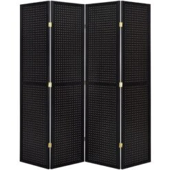Legacy Decor 4 Panels Room Divider Folding Screen Pegboard Insert -Furniture Haven Shop GUEST 90a3c4e3 eafc 4a11 a138 10f47431289d