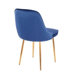 Set Of 2 Marcel Contemporary Dining Chair Gold/Blue Velvet - LumiSource -Furniture Haven Shop GUEST 91b0041c d68a 4463 b5f7 fd907941925f