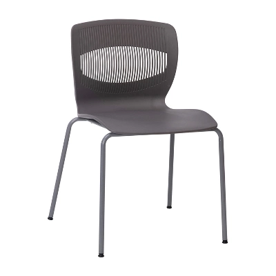 Emma And Oliver Heavy Duty 770 Lb. Capacity Ergonomic Polypropylene Stack Chair With Lumbar Support And Steel Frame 13 Emma And Oliver Heavy Duty 770 Lb. Capacity Ergonomic Polypropylene Stack Chair With Lumbar Support And Steel Frame - Image 13