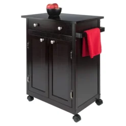 Savannah Kitchen Cart Wood/Coffee - Winsome -Furniture Haven Shop GUEST 922099af b909 4d80 bd17 273ecb403fc7