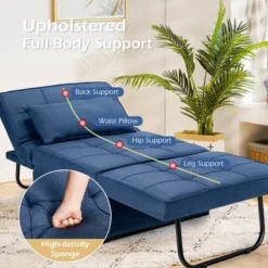 Costway 4 In 1 Multi-Function Sofa Bed Convertible Sleeper Folding Ottoman 16 Costway 4 In 1 Multi-Function Sofa Bed Convertible Sleeper Folding Ottoman -Furniture Haven Shop GUEST 927cc20c 1ba5 4c55 a56e 0ef0a2866e1f