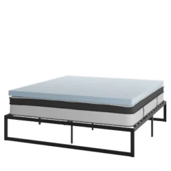 Flash Furniture 14 Inch Metal Platform Bed Frame With 12 Inch Pocket Spring Mattress In A Box And 3 Inch Cool Gel Memory Foam Topper 33 Flash Furniture 14 Inch Metal Platform Bed Frame With 12 Inch Pocket Spring Mattress In A Box And 3 Inch Cool Gel Memory Foam Topper -Furniture Haven Shop GUEST 93dc9910 b7a4 4852 b34c 5b0d746b81e9