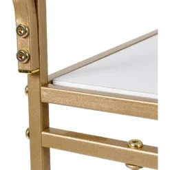 Honey-Can-Do 3 Tier Bar Cart Gold/White -Furniture Haven Shop GUEST 94c1d8de ef57 432c 9a8f d9bfeae4cf92