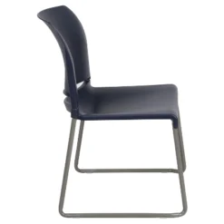 Flash Furniture HERCULES Series 880 Lb. Capacity Navy Full Back Contoured Stack Chair With Gray Powder Coated Sled Base -Furniture Haven Shop GUEST 95faea98 e257 4230 925d 188ff6afa205