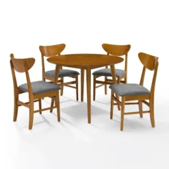 5pc Landon Round Dining Set With Wood Chairs - Crosley -Furniture Haven Shop GUEST 961c16b5 bc4d 440b b8e8 d5ef030cd9c9