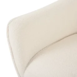 Alphonse Contemporary Boucle Fabric Arm Chair Ivory/Matte Black - Christopher Knight Home 8 Alphonse Contemporary Boucle Fabric Arm Chair Ivory/Matte Black - Christopher Knight Home -Furniture Haven Shop GUEST 966347e2 6d96 49a1 999f 009dcafc67d5