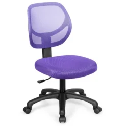 Costway Mesh Office Chair Low-Back Armless Computer Desk Chair Adjustable Height BluePinkPurple -Furniture Haven Shop GUEST 96662143 db09 4daf a7c7 f2ce8c638f44
