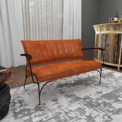 Vintage Leather Loveseat Brown - Olivia & May -Furniture Haven Shop GUEST 97d6b37d fadc 43f9 ba32 c42cf83e8240