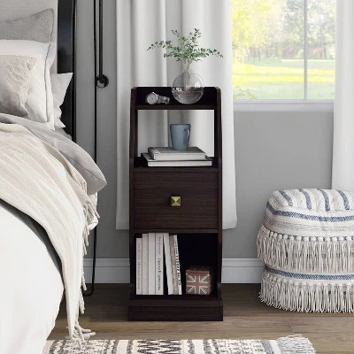 Diehle 3 Open Shelves Nightstand - MiBasics 5 Diehle 3 Open Shelves Nightstand - MiBasics - Image 5