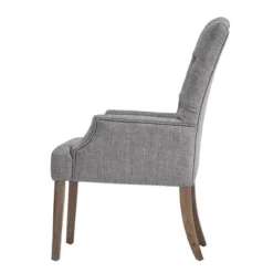 Raghnaid Distressed Tufted Linen Dining Chair - Inspire Q -Furniture Haven Shop GUEST 98434de4 deb4 4904 befe 61b96ef649ce