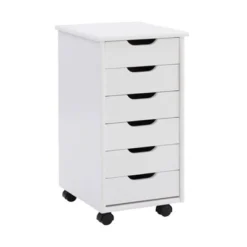Cary 6 Drawer Rolling Storage Cart - Linon -Furniture Haven Shop GUEST 988c510b adbb 4872 b887 b08a28f4f888