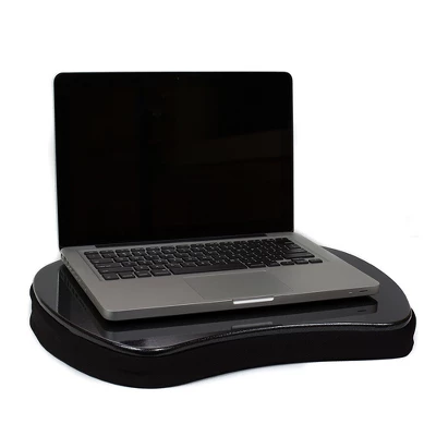 Sofia + Sam Mini Lap Desk Bed Table With Memory Foam And Tablet Slot - Black 7 Sofia + Sam Mini Lap Desk Bed Table With Memory Foam And Tablet Slot - Black - Image 7