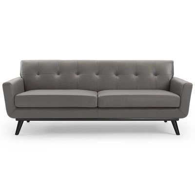 Engage Top-Grain Leather Lounge Living Room Sofa - Modway 9 Engage Top-Grain Leather Lounge Living Room Sofa - Modway - Image 9