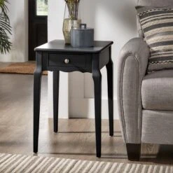 Wallace 1 Drawer Wood Side Table - Inspire Q