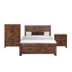 3pc Wren Platform Storage Bedroom Set Chestnut - Picket House Furnishings -Furniture Haven Shop GUEST 998913cb 19f9 4a03 aae5 dcb9662421f1