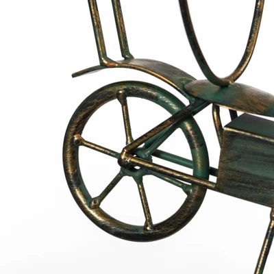 Vintiquewise Metal Figurine Motorcycle Shaped Vintage Wine Single Bottle Holder Stand Rack 6 Vintiquewise Metal Figurine Motorcycle Shaped Vintage Wine Single Bottle Holder Stand Rack - Image 6