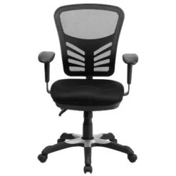 Emma And Oliver Mid-Back Black Mesh Multifunction Ergonomic Office Chair With Adjustable Arms 16 Emma And Oliver Mid-Back Black Mesh Multifunction Ergonomic Office Chair With Adjustable Arms -Furniture Haven Shop GUEST 99cafc51 bb9e 48aa befd f3c082d5fb0b