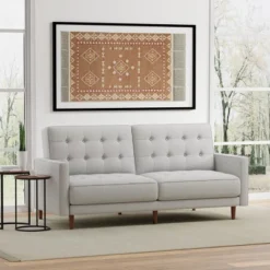 Glenwillow Home 81.5" Mies Upholstered Square Arm Convertible Sleeper Sofa In MCM Vintage Design -Furniture Haven Shop GUEST 9a9f9539 3f35 4de5 89e3 41d364601f6d