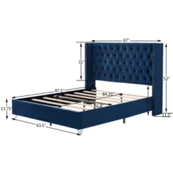 Button-Tufted Platform Bed With One Nightstand - ModernLuxe 12 Button-Tufted Platform Bed With One Nightstand - ModernLuxe -Furniture Haven Shop GUEST 9ab62317 2575 4255 bbd8 3e1b42a0825b