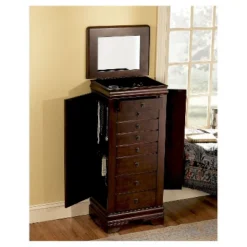 Josette Jewelry Armoire Cherry - Powell Company -Furniture Haven Shop GUEST 9b543b78 e876 4ba2 b1ba eddbef8b4f44