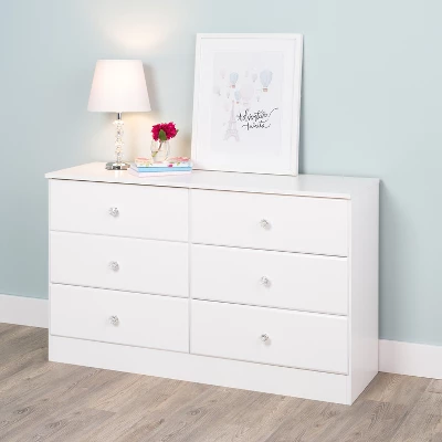 Astrid 6 Drawer Dresser - Prepac 8 Astrid 6 Drawer Dresser - Prepac - Image 8