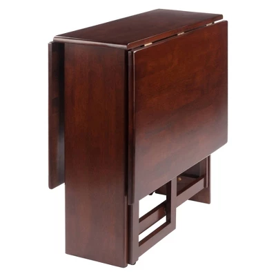 Clara Double Drop Leaf Dining Table Walnut - Winsome 1 Clara Double Drop Leaf Dining Table Walnut - Winsome