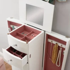 Makenzie Jewelry Armoire White - Powell Company -Furniture Haven Shop GUEST 9d37bd3b ed88 4dbf a2b4 b24f5d0fa549