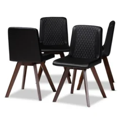 Set Of 4 Pernille Faux Leather Walnut Finished Dining Chairs - Baxton Studio 10 Set Of 4 Pernille Faux Leather Walnut Finished Dining Chairs - Baxton Studio -Furniture Haven Shop GUEST 9e90ca50 7c4a 4476 ab1f 9023ac1e9894