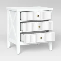 Wrentham Beadboard Farmhouse 3 Drawer Nightstand White - Threshold™ -Furniture Haven Shop GUEST 9ed7fc48 a90d 4ecd 8fe5 c020545e0a69
