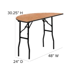 Flash Furniture 4-Foot Half-Round Wood Folding Banquet Table 10 Flash Furniture 4-Foot Half-Round Wood Folding Banquet Table -Furniture Haven Shop GUEST 9f6b417f b85e 47bb 9fb3 274a1eea2d76