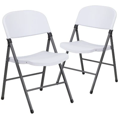 Emma And Oliver 2 Pack Home & Office 330 Lb. Capacity Foldable Plastic Chair 12 Emma And Oliver 2 Pack Home & Office 330 Lb. Capacity Foldable Plastic Chair - Image 12
