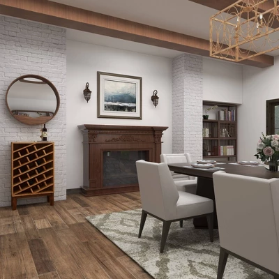 Modern Wood Wine Rack Brown - Olivia & May 11 Modern Wood Wine Rack Brown - Olivia & May - Image 11