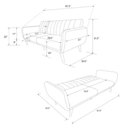 Brittany Futon Convertible Sofa Faux Leather - Novogratz 22 Brittany Futon Convertible Sofa Faux Leather - Novogratz -Furniture Haven Shop GUEST a15f132f d654 4114 92a5 847307a3f39a