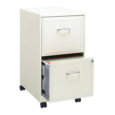Space Solutions 18" Deep 2 Drawer Mobile Letter Width Vertical File Cabinet 2 Space Solutions 18" Deep 2 Drawer Mobile Letter Width Vertical File Cabinet - Image 2