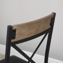 HOMCOM 3 Piece Bar Table And Chair Set, Dining Table And Armless Chairs Set With PU Padded Stools And Steel Frame, Brown -Furniture Haven Shop GUEST a2cd48cc 9dd0 4811 b0fa e02cae198aa9