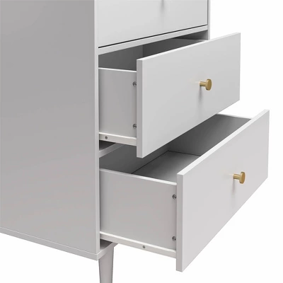 Elizabeth 5 Drawer Dresser Dove Gray - CosmoLiving By Cosmopolitan 5 Elizabeth 5 Drawer Dresser Dove Gray - CosmoLiving By Cosmopolitan - Image 5