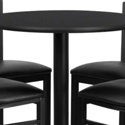 Flash Furniture 30'' Round Laminate Table Set With X-Base And 4 Ladder Back Metal Barstools 14 Flash Furniture 30'' Round Laminate Table Set With X-Base And 4 Ladder Back Metal Barstools -Furniture Haven Shop GUEST a352a22b 136e 4bf8 9981 814df96d44af