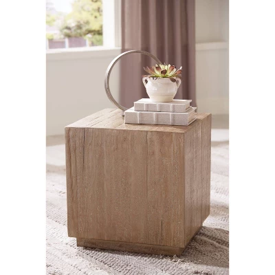 Waltleigh Side Table Brown/Beige - Signature Design By Ashley 1 Waltleigh Side Table Brown/Beige - Signature Design By Ashley