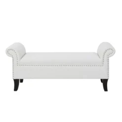 Jennifer Taylor Home Kathy Roll Arm Entryway Accent Bench -Furniture Haven Shop GUEST a42390e8 2345 4eeb bd9f 1d8d11574e71