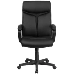 Flash Furniture Raya High Back Black LeatherSoft Executive Swivel Office Chair With Slight Mesh Accent And Arms 16 Flash Furniture Raya High Back Black LeatherSoft Executive Swivel Office Chair With Slight Mesh Accent And Arms -Furniture Haven Shop GUEST a47b73d0 7aba 47a3 9198 7a70c8db5013