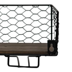 Two Bottle Black Wire Metal Wall Mount Wine Rack - Foreside Home & Garden -Furniture Haven Shop GUEST a48f67e5 0c0d 4b17 bcdb 19afa59aaa87