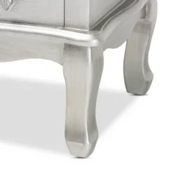 Callen Brushed Wood 3 Drawer Nightstand Silver - Baxton Studio 14 Callen Brushed Wood 3 Drawer Nightstand Silver - Baxton Studio -Furniture Haven Shop GUEST a4b6f5f5 61e5 4202 9cd6 fca5a667e7b5