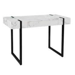 Wennan Modern Faux Marble Desk Black/White - Aiden Lane 14 Wennan Modern Faux Marble Desk Black/White - Aiden Lane -Furniture Haven Shop GUEST a52c2578 8f63 47b1 ad7d 5079cef430b7