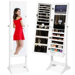 Best Choice Products 6-Tier Standing Mirror Lockable Storage Organizer Cabinet Armoire W/ LED Lights 14 Best Choice Products 6-Tier Standing Mirror Lockable Storage Organizer Cabinet Armoire W/ LED Lights -Furniture Haven Shop GUEST a53662f6 4fa4 45c3 8f56 c19a4ce03288