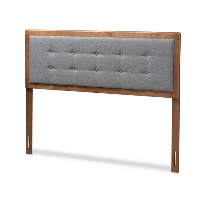 Sarine Walnut Finished Wood Headboard - Baxton Studio 6 Sarine Walnut Finished Wood Headboard - Baxton Studio - Image 6