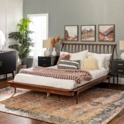Boho Solid Wood Spindle Platform Bed - Saracina Home 28 Boho Solid Wood Spindle Platform Bed - Saracina Home -Furniture Haven Shop GUEST a59e04b0 9472 44a4 aa47 43be053d19eb