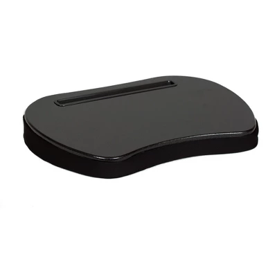 Sofia + Sam Mini Lap Desk Bed Table With Memory Foam And Tablet Slot - Black 2 Sofia + Sam Mini Lap Desk Bed Table With Memory Foam And Tablet Slot - Black - Image 2