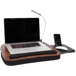 Sofia + Sam Multi Tasking Memory Foam Lap Desk With USB Light ( Brown Wood Top) -Furniture Haven Shop GUEST a6a0df5d b4b3 4fc4 b3c1 134b7037d5da